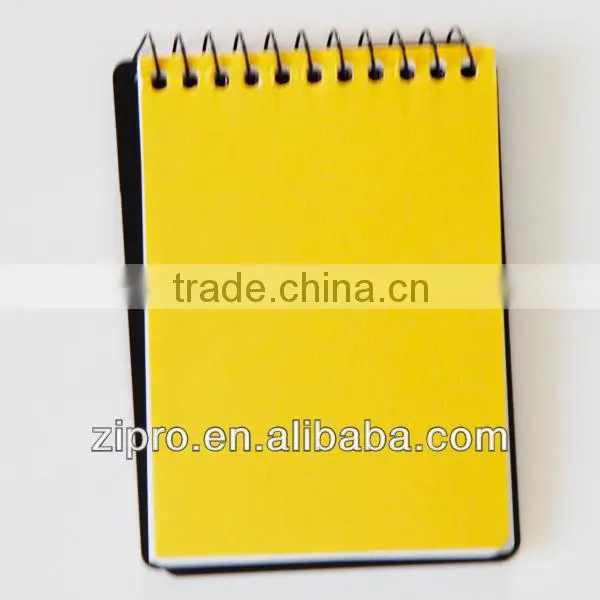 plastic cover spiral note books for school
