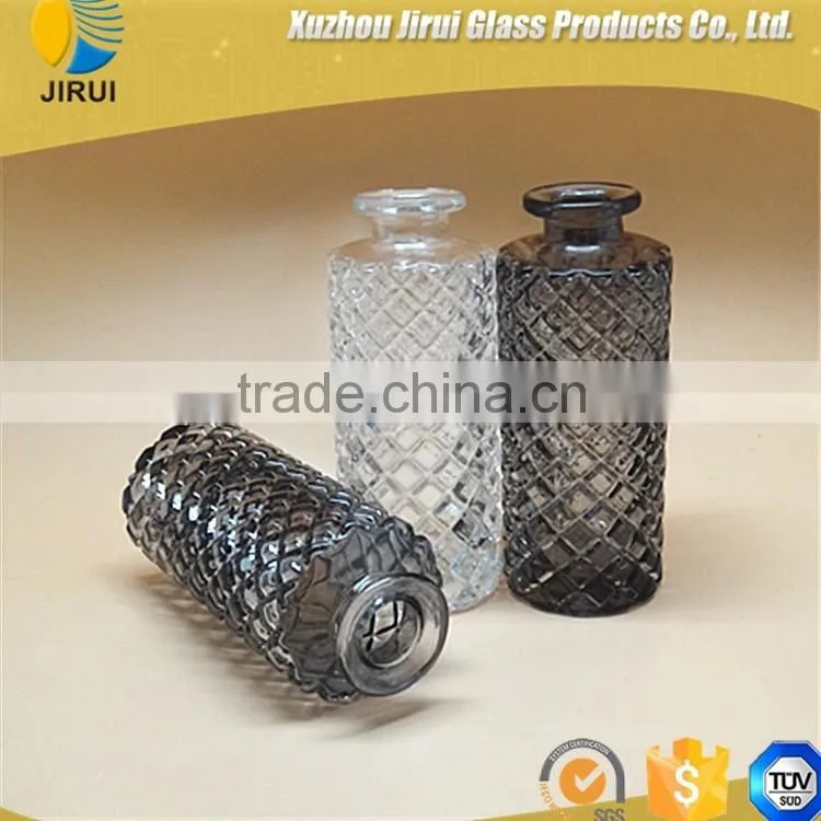 clear and black colour aroma diffuser glass bottle