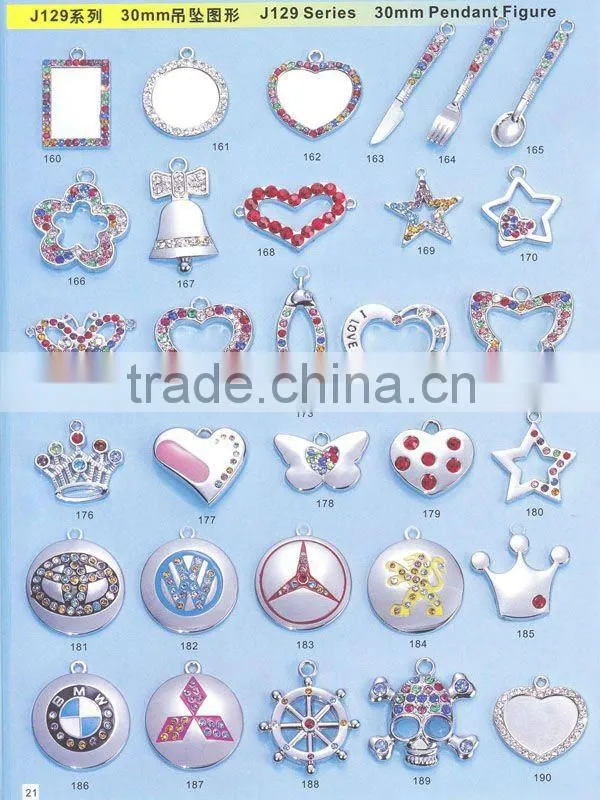 DIY rhinestone letter slide charm (product catalog 21-25)