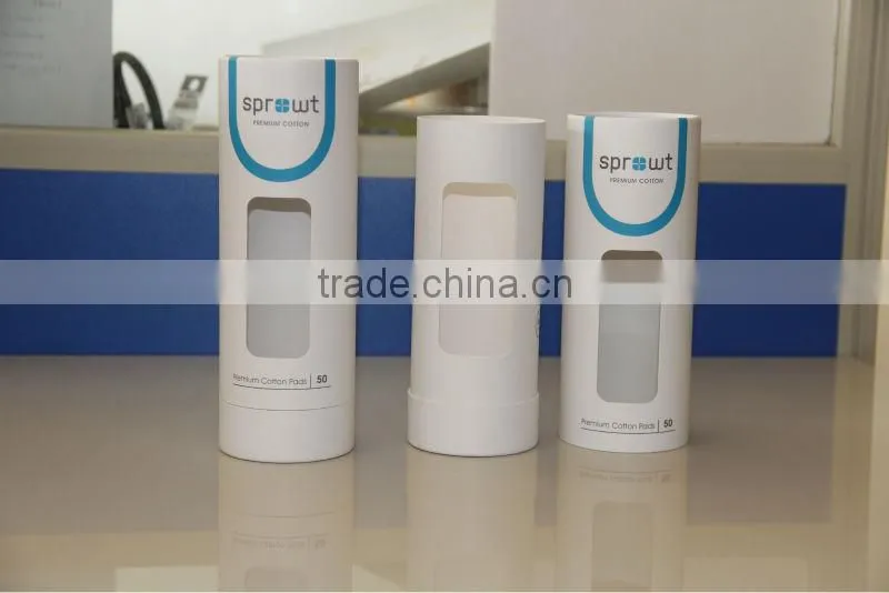 Fashion Paper Tube with PVC show window for gifts packaging