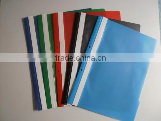 pp/pvc plastic clip report cover a4 office wholesale business clip file folder