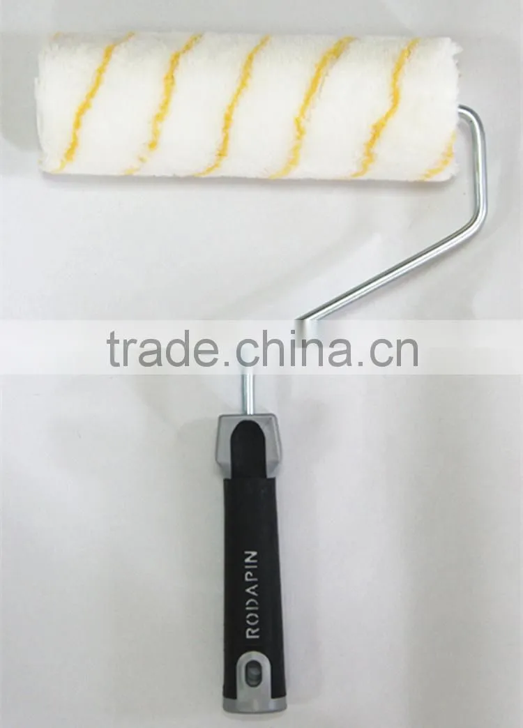 230mm Acrylic Paint Roller with Stripes bi-color handle 980g