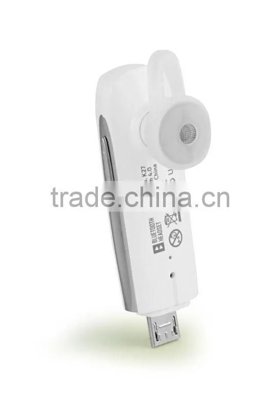 Beautiful Headset bluetooth with USB flash drives - K27