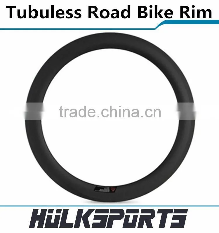 Lightweight Xiamen export erd 526mm carbon road bicycle rim carbon fiber rim wheel tubuless rims