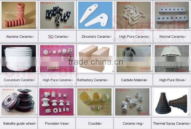 Textile cearmic tube,Al2O3 ceramic part