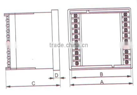 Digital dc panel meter