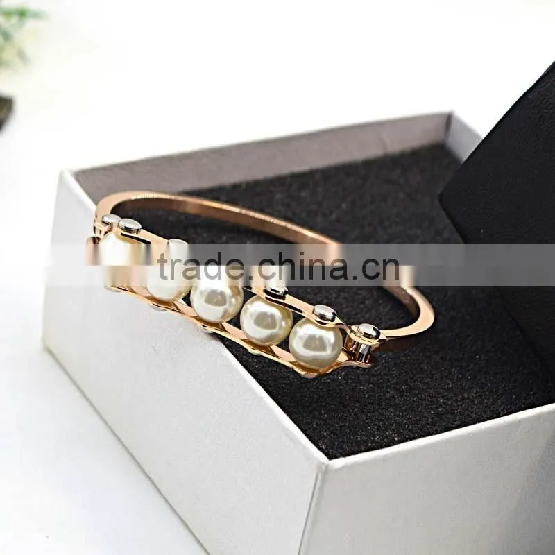 High quality 316l stainless steel bracelet charm bracelet cheap pearl bracelet