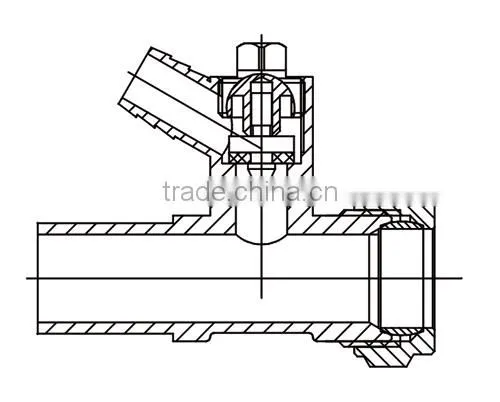 HR4070 manufacture brass stop bibcock stop valve