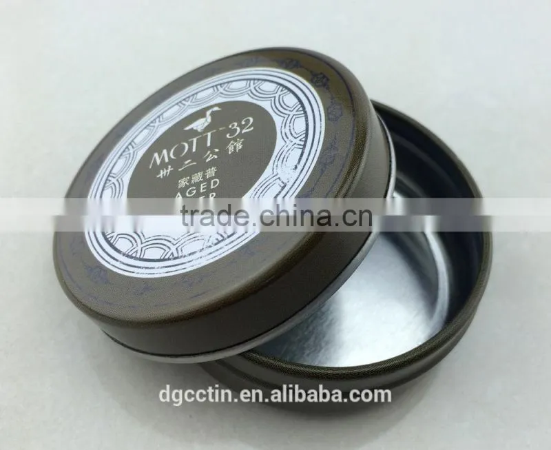 Custom printing round metal tin cans