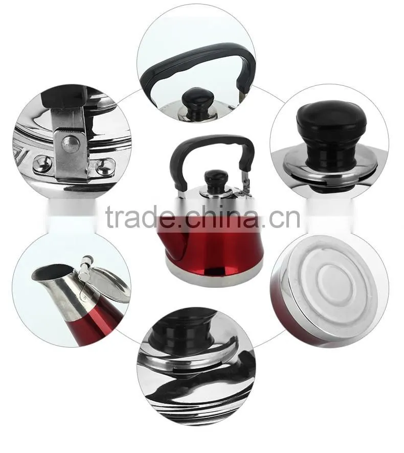 cheap stainless steel tea pot/ colored whistling kettle/ pour over kettle