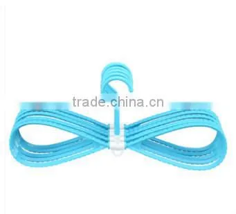 Wide Usely Hot sale Plastic Flocked Hangers For cloth shop