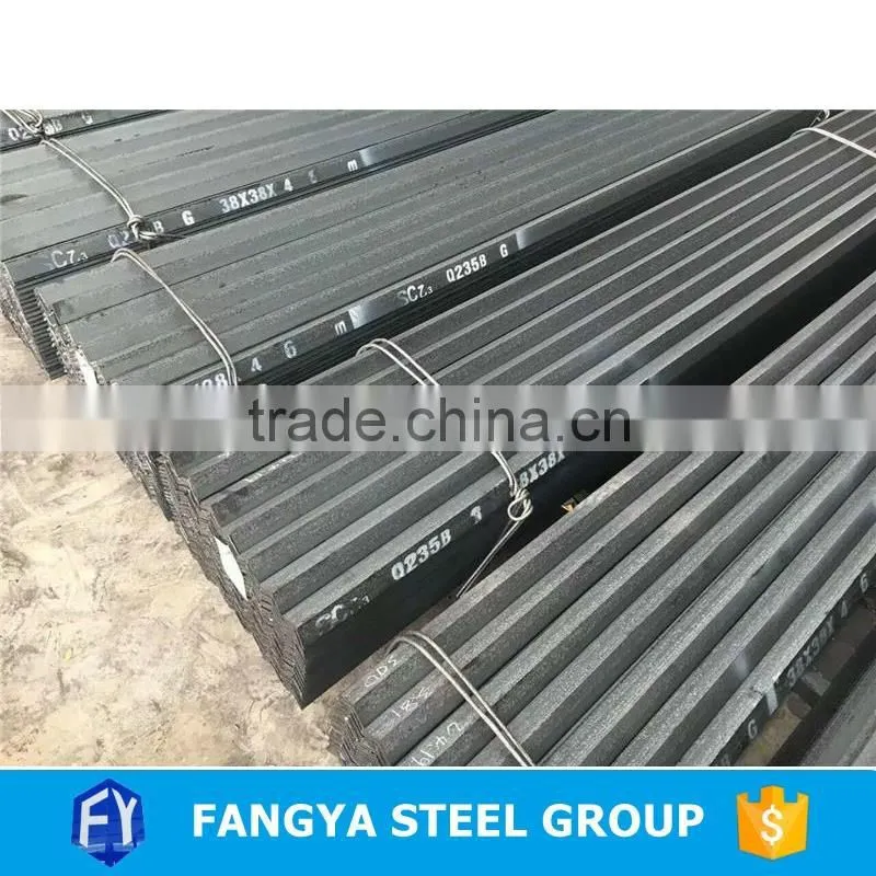 Hot selling Equal 45 degree Q235b Hot rolled steel angle iron with low price