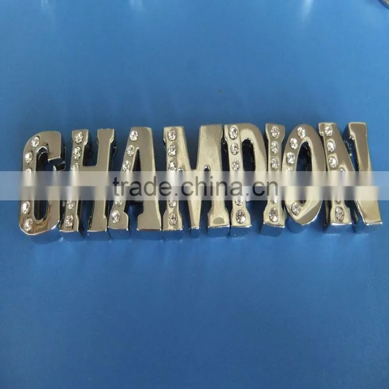 Wholesale 6 Rhinestones Diamond DIY 18mm Slide Letter Charms