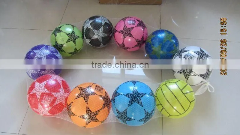 print soccer ball/inflatable football/single color printed balls