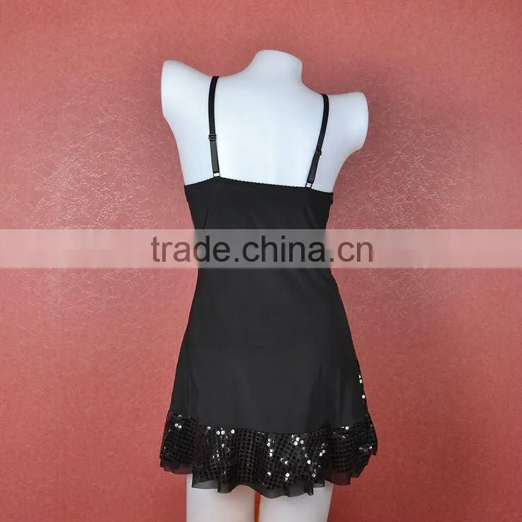 New arrival novel sexy hot lingeries sequin short babydolls 5038