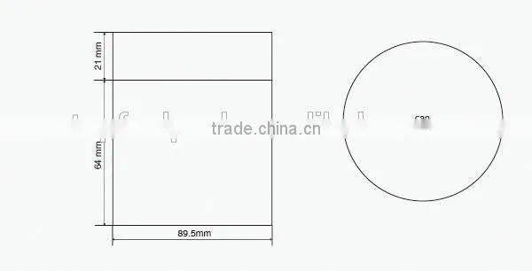 2015 Popular Acrylic Plastic Cream Jar with Screw Top Lid 15g 30g 50g 80g 100g 200g