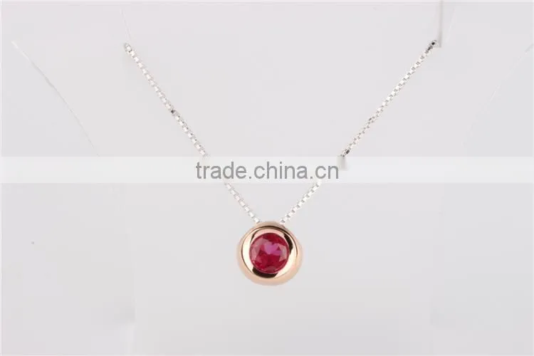 China jewelry AAAA zircon pendant necklace silver Fashion Jewelry