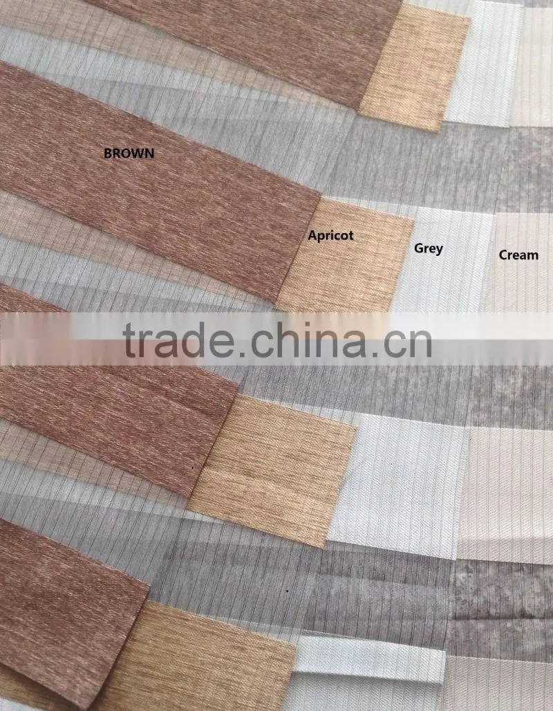 Newest Design Roller Type Zebra Blackout Blinds Fabric