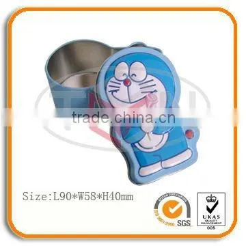 Metal DDCAT gift tin box for children