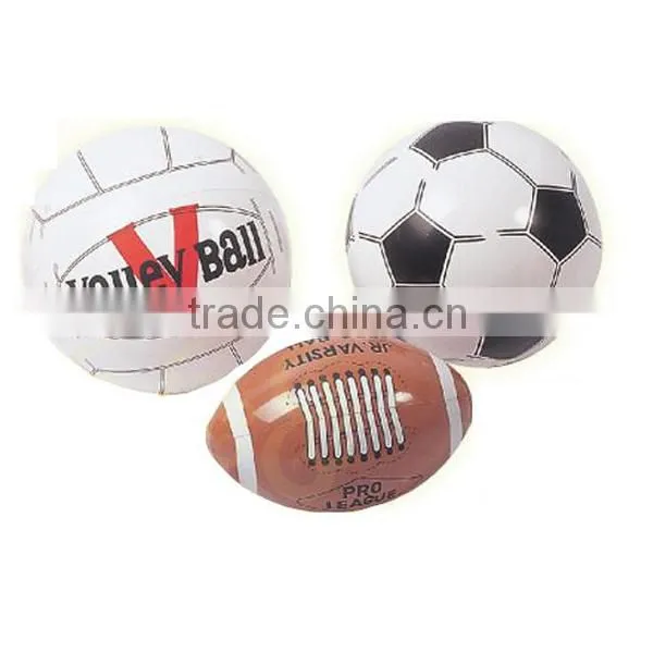 pvc inflatable rugby ball, beach rugby ball