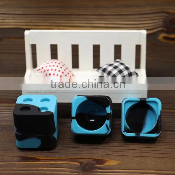 Square 9ml silicone container bho extracts silicone dab jar silicone oil container