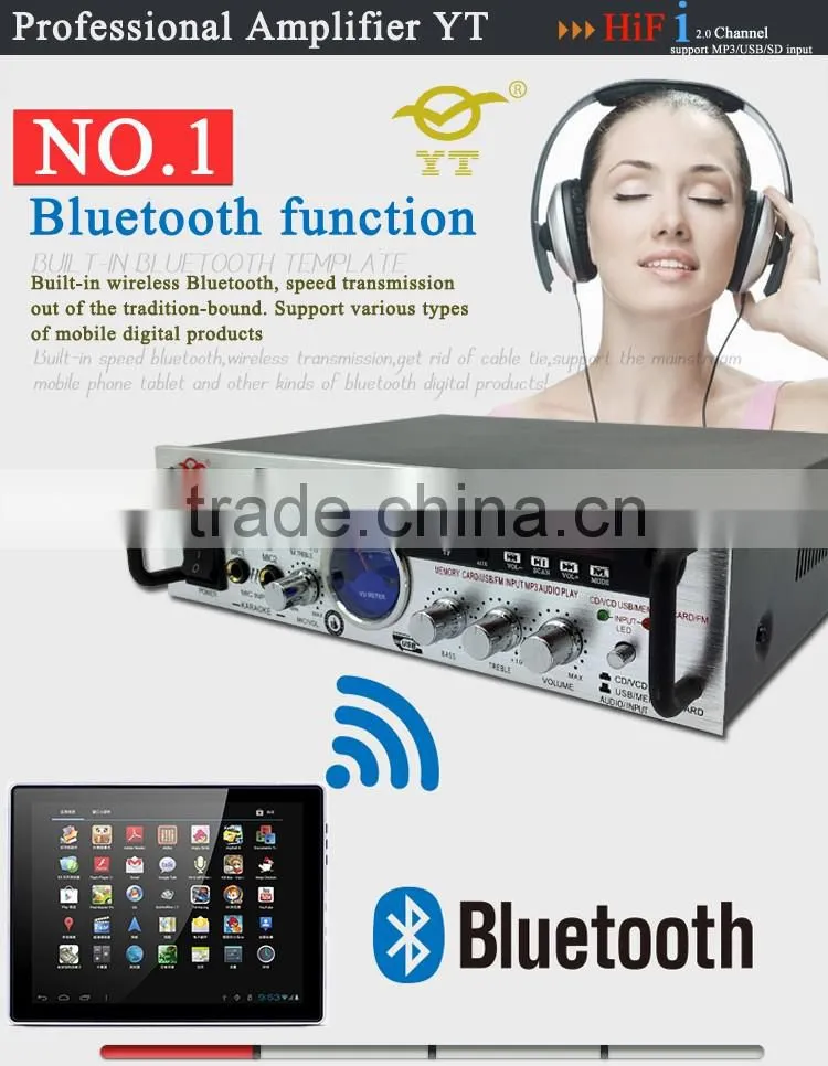 26w mini portable vibration speaker YT-BT340/support mp3 FM/TF/USB