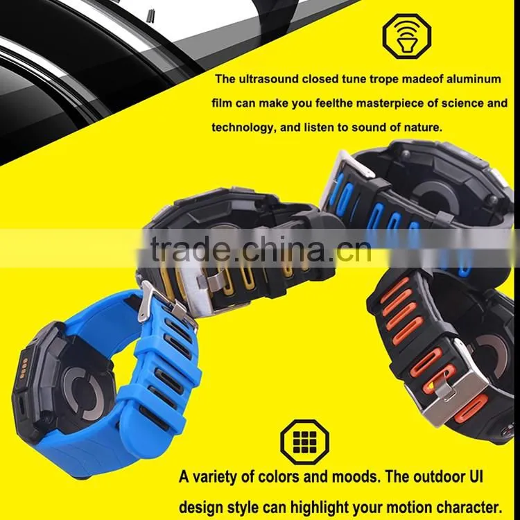 GT68 MTK6261A Chipset dustproof waterproof IP57 blueooth 4.0 smartphone watch with SOS function
