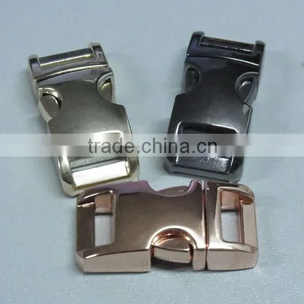 3/8' curved metal buckle for paracord bracelet