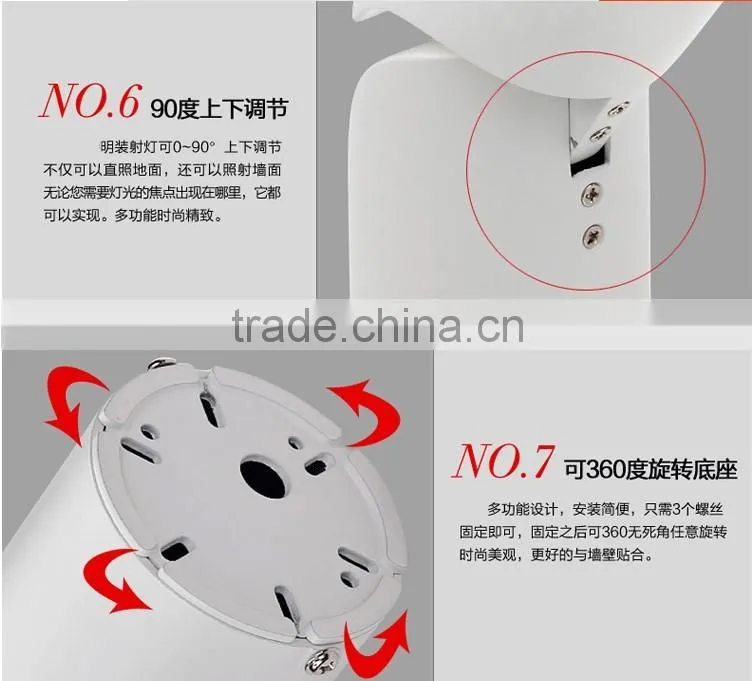 Surface Mount High quality LED Downlight COB 10W LED Spotlight Track Lights