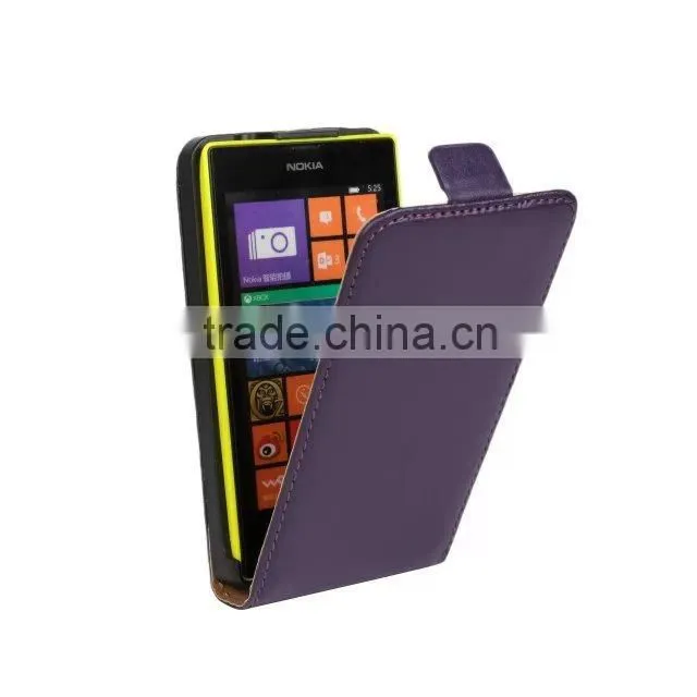 Vertical Flip Leather Cover case for Nokia Lumia 520