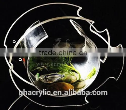 GH-RZ393 2014 factory direct sale Shatterproof design acrylic fishbowl,small fishbowl