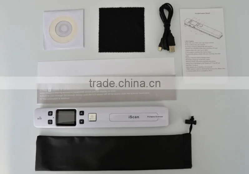 New coming dual roller rechargable handy scanner with HD preview screen