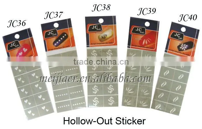 Nail art stencil sticker