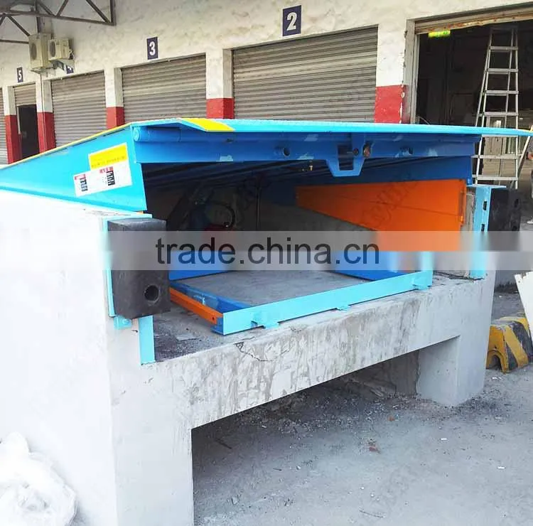china supplier 10T CE truck loading dock ramp leveler