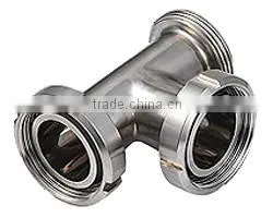 Stainless steel sanitary SS304/316L tee Good quality with reasonable price