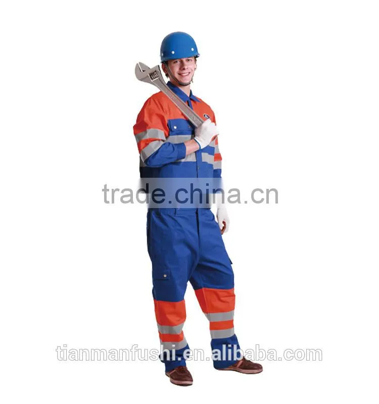 2015 Quality Reflective Automotive Workwear Suit Customed OEM ODM Uniforms High Visibility Split Working Clothes