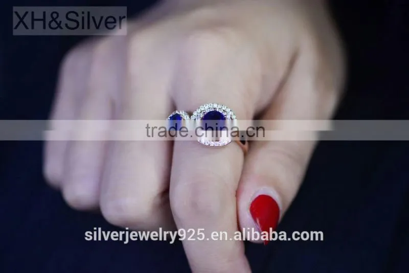 Factory direct wholesale price silver rose plated smart ring jewelry