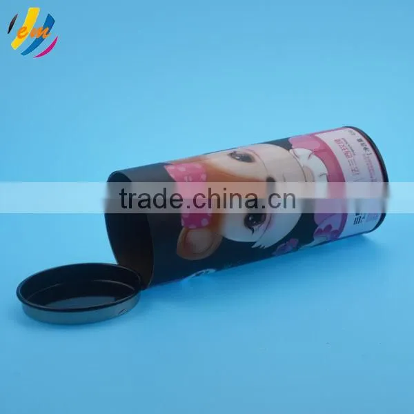 Food grade packaging canister with metal lid
