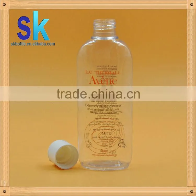 200ml cosmetic glass bottle plastic clear bottle shijiazhuang skbottle argan oil bottle with aulmite cap
