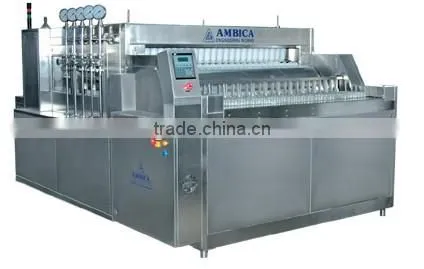 Siemens PLC+Touch screen round glass bottles rinser /washing machinery