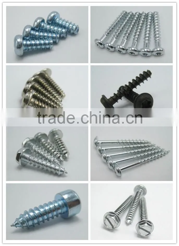 Professional screw factory din7982 flat head phillips screw