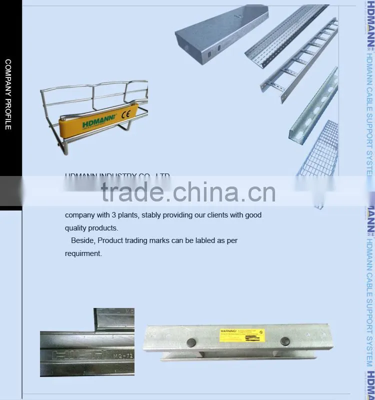 Standard size Electrical Polished Stainless Steel Cable tray Ladder