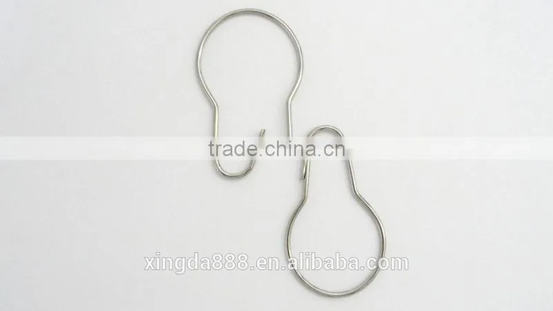 The gourd buckle shower curtain hooks/ stainless steel shower curtain hooks/simply design and high quality shower curtain hooks