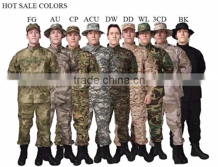 camouflage breathable army jackets&pants for men