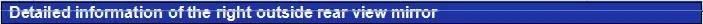 Truck parts T250010J-B0101 BF3 right outside rear view mirror assembly