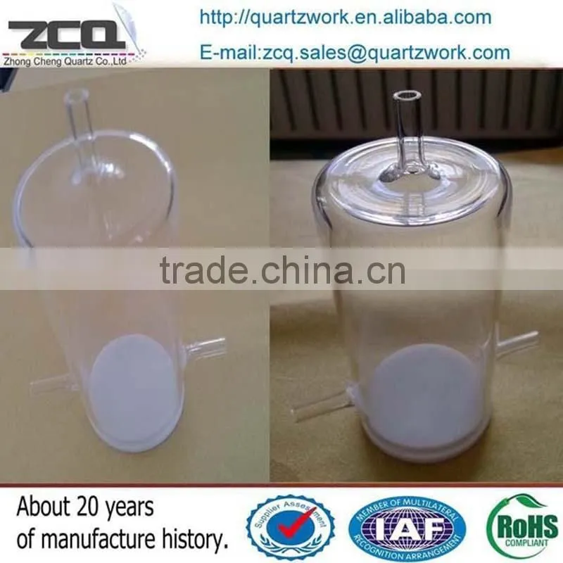 Polishing Kinds Shape Quartz Glass Lab Furnace With Glass Stopper