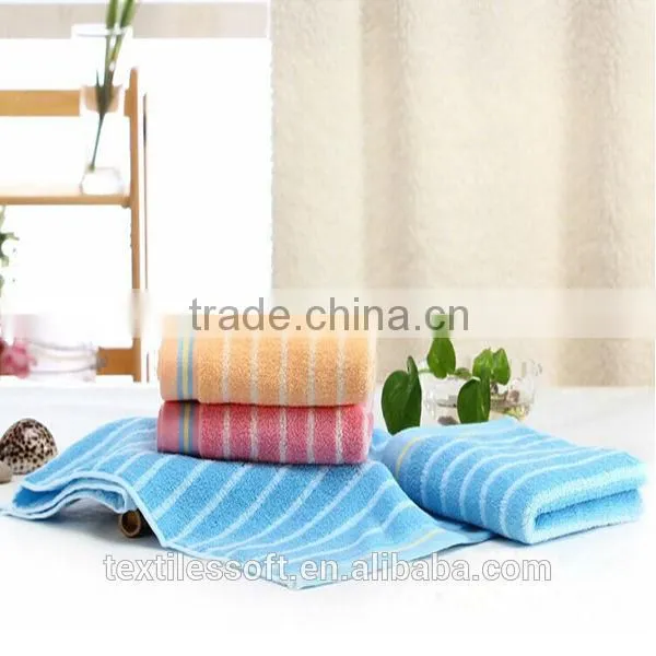wholesale 100% cotton jacquard striped sport towel
