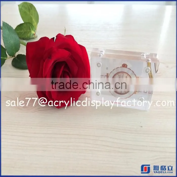 High quality 5*7 acrylic frames acrylic cube 2 sided picture photo frame