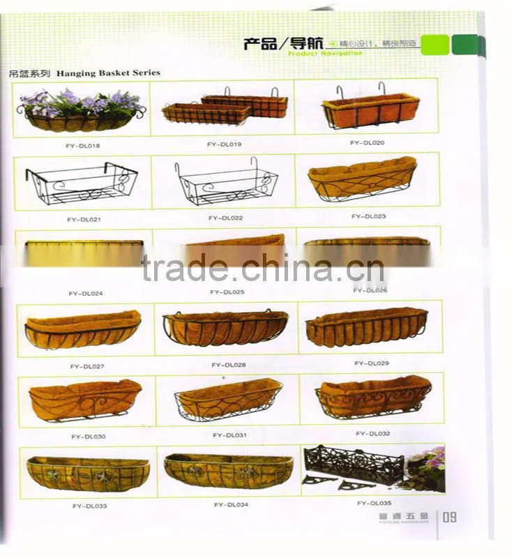 used iron hanging flower plant pot holder hanger basket chains