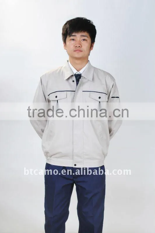 100% cotton men's autumn workwear uniform